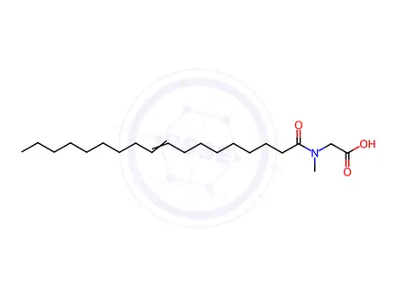 Chemical structure of Glycine,N-methyl-N-(1-oxo-9-octadecen-1-yl)-
