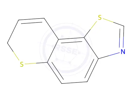 Chemical structure of 7H-Thiopyrano[2,3-g]benzothiazole(8CI)