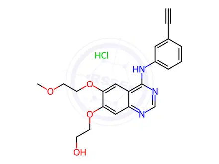 Chemical structure of Erlotinib O-Desmethyl Metabolite Isomer (M13) HCl