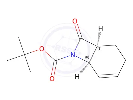 Chemical structure of 1335031-84-9 (+/-)-tert-Butyl-8-oxo-7-azabicyclo[4.2.0]oct-4-ene-7-carboxylate MFCD20482007