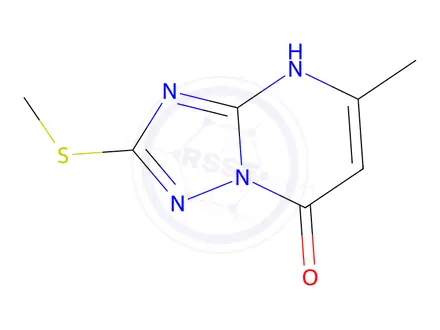 Chemical structure of 5-Methyl-2-(methylthio)-[1,2,4]triazolo[1,5-a]pyrimidin-7(4H)-one