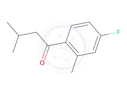 Chemical structure of 1-(4-Fluoro-2-methylphenyl)-3-methylbutan-1-one