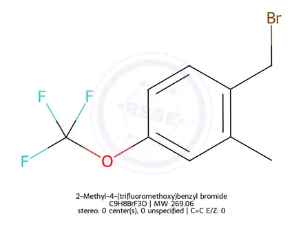 Chemical structure of 2-Methyl-4-(trifluoromethoxy)benzyl bromide