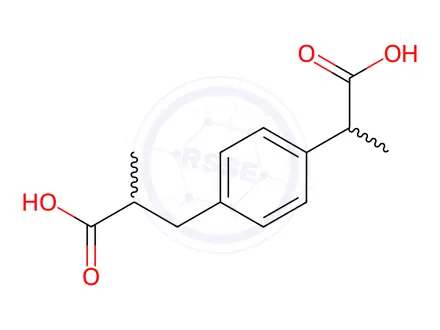 Chemical structure of Carboxyibuprofen