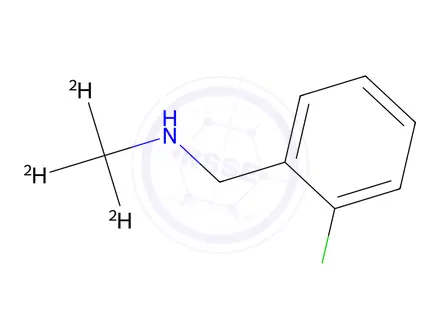 Chemical structure of [(2-chlorophenyl)methyl]((methyl-d3))amine