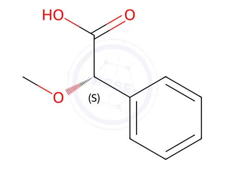 Chemical structure of (S)-(+)-α-Methoxyphenylacetic Acid