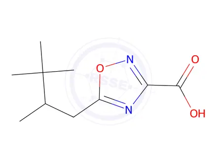 Chemical structure of 5-(2,3,3-Trimethylbutyl)-1,2,4-oxadiazole-3-carboxylic acid