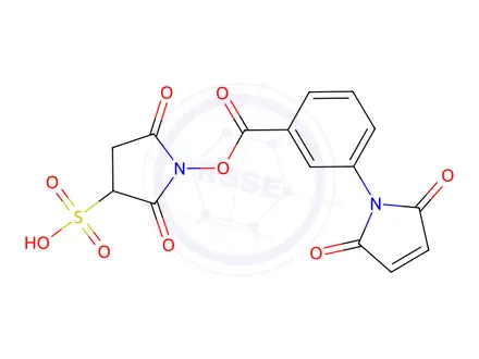Chemical structure of Sulfo-MBS (m-Maleimidobenzoyl-N-hydroxysulfosuccinimide ester), 95%