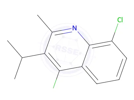 Chemical structure of 4,8-Dichloro-3-isopropyl-2-methylquinoline