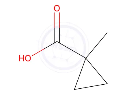 Chemical structure of 1-Methylcyclopropane-1-carboxylic acid