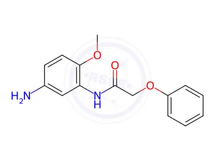Chemical structure of N-(5-amino-2-methoxyphenyl)-2-phenoxyacetamide