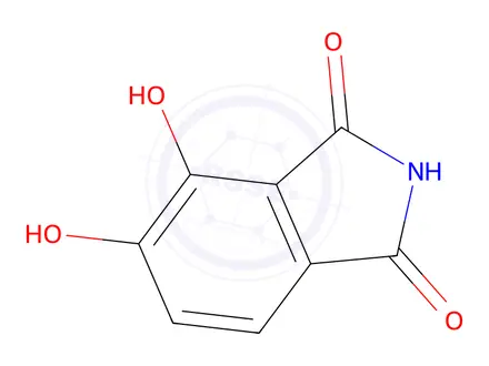 Chemical structure of 4,5-dihydroxy-2,3-dihydro-1H-isoindole-1,3-dione