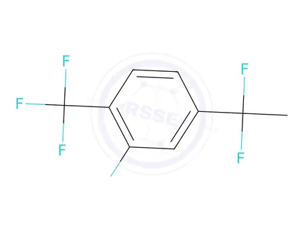 Chemical structure of 4-(1,1-Difluoroethyl)-2-fluoro-1-(trifluoromethyl)benzene