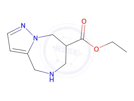 Chemical structure of Ethyl 5,6,7,8-tetrahydro-4H-pyrazolo[1,5-a][1,4]diazepine-7-carboxylate
