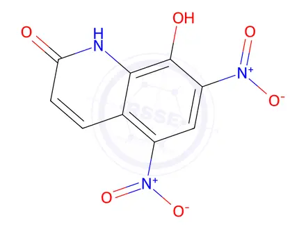 Chemical structure of 8-Hydroxy-5,7-dinitro-carbostyril
