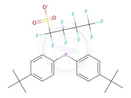 Chemical structure of BIS(4-TERT-BUTYLPHENL)IODONIUM PERFLUOR&
