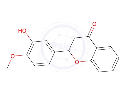 Chemical structure of 3’-Hydroxy-4’-methoxyflavanone
