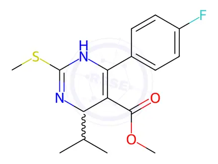 Chemical structure of Methyl 6-(4-Fluorophenyl)-4-isopropyl-2-methylthio-1,4-dihydropyrimidine-5-carboxylate