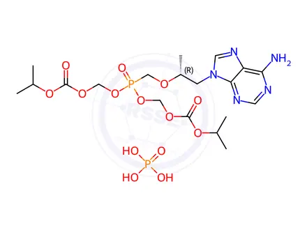 Chemical structure of Tenofovir Disoproxil Phosphate