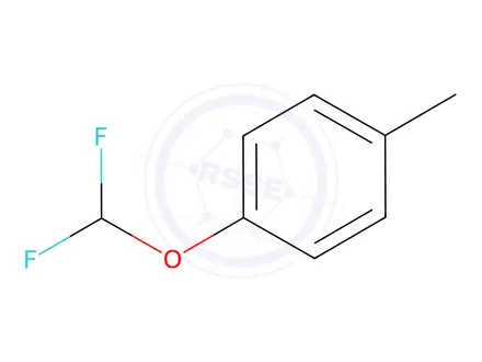 Chemical structure of 4-(Difluoromethoxy)toluene
