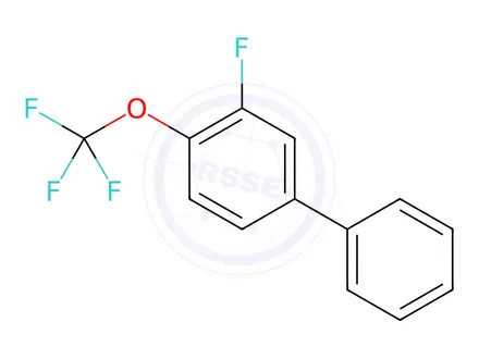 Chemical structure of 3-Fluoro-4-(trifluoromethoxy)biphenyl