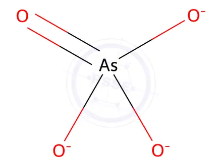 Chemical structure of ammonium copper arsenate