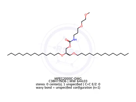 Chemical structure of MPEG2000C-DMG