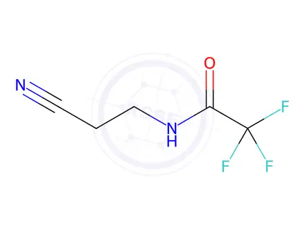 Chemical structure of N-(2-cyanoethyl)-2,2,2-trifluoroacetamide