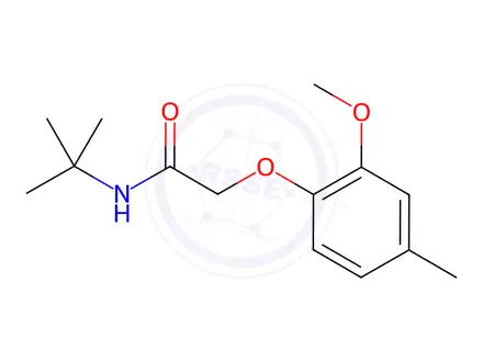 Chemical structure of n-(Tert-butyl)-2-(2-methoxy-4-methylphenoxy)acetamide