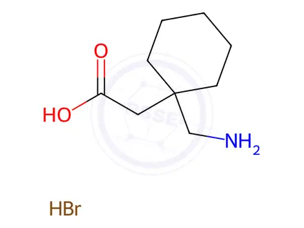 Chemical structure of 2-(1-(Aminomethyl)cyclohexyl)acetic acid hydrobromide