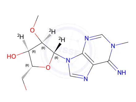 Chemical structure of N1,O2'-Dimethyladenosine-d3