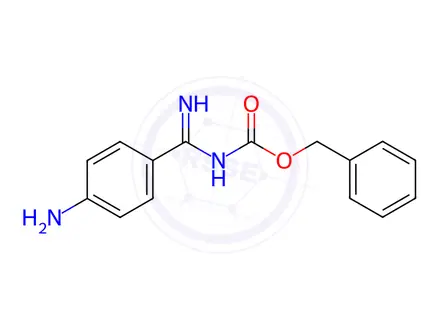 Chemical structure of benzyl (4-aminophenyl)(imino)methylcarbamate