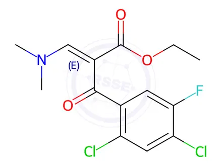 Chemical structure of Ethyl (Z)-2-(2,4-Dichloro-5-Fluorobenzoyl)-3-(Dimethylamino)Acrylate