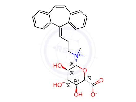Chemical structure of Cyclobenzaprine N-glucuronide(Mixture of Diastereomers)