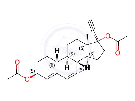 Chemical structure of Etynodiol Diacetate Impurity 13