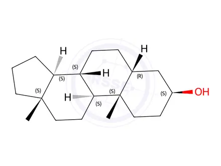 Chemical structure of 5β-Androstan-3β-ol