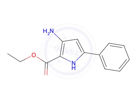 Chemical structure of Ethyl 3-Amino-5-phenyl-1h-pyrrole-2-carboxylate