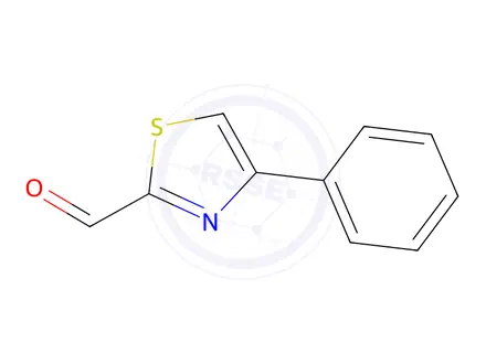Chemical structure of 4-Phenylthiazole-2-carbaldehyde