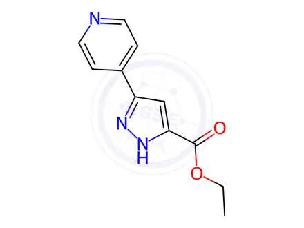 Chemical structure of Ethyl 3-(pyridin-4-yl)pyrazole-5-carboxylate
