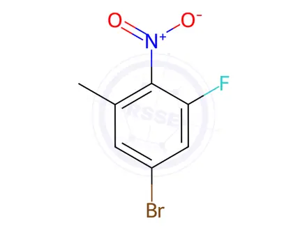 Chemical structure of 5-Bromo-1-fluoro-3-methyl-2-nitrobenzene