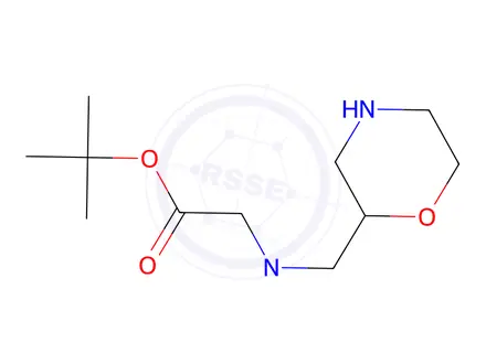 Chemical structure of tert-Butyl 2-[Methyl(morpholin-2-ylmethyl)amino]acetate