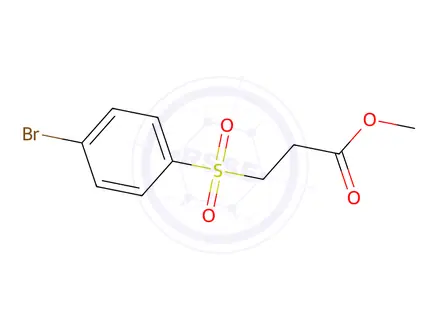 Chemical structure of methyl 3-(4-bromobenzenesulfonyl)propanoate