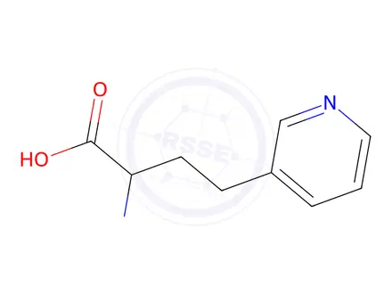 Chemical structure of 2-amino-4-(pyridin-3-yl)butanoic acid