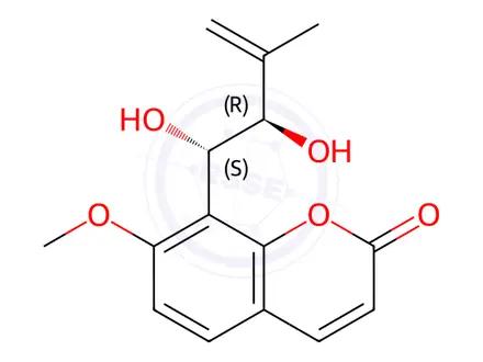 Chemical structure of Murrangatin