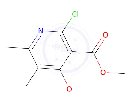 Chemical structure of 2-Chloro-5,6-dimethyl-4-methoxy Nicotinic Acid Methyl Ester