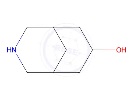 Chemical structure of 3-azabicyclo[3.3.1]nonan-7-ol hydrochloride