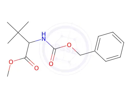 Chemical structure of N-(BENZYLOXYCARBONYL)-DL-TERT-LEUCINE METHYL ESTER