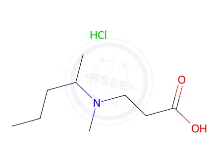 Chemical structure of 3-(Methyl(pentan-2-yl)amino)propanoic acid hydrochloride