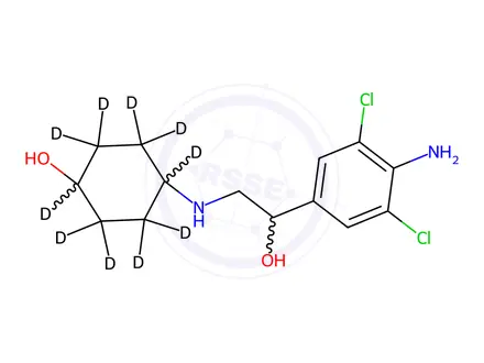 Chemical structure of Clencyclohexerol-d10