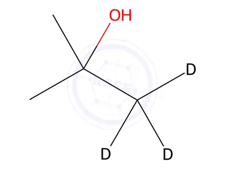 Chemical structure of tert-Butyl-1,1,1-d3 Alcohol